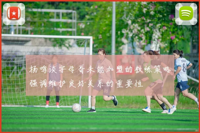 杨鸣谈字母哥未能加盟的教练策略强调维护良好关系的重要性